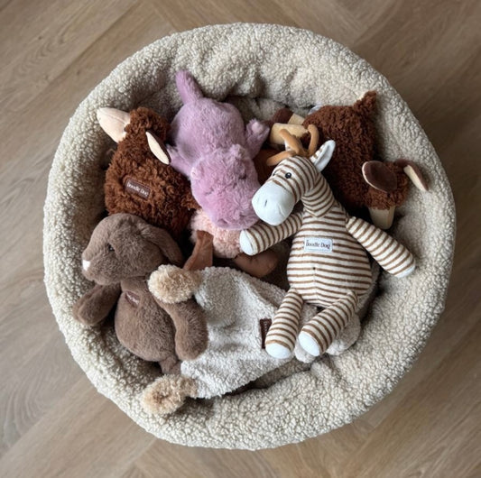 Hanna hundekurven / sherpa fleece / bred fløjl