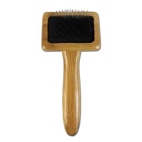 Hundebørste i bambus karte u/dupper