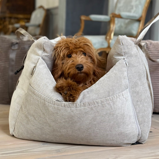 Bjørk bilsæde til hunde - Beige
