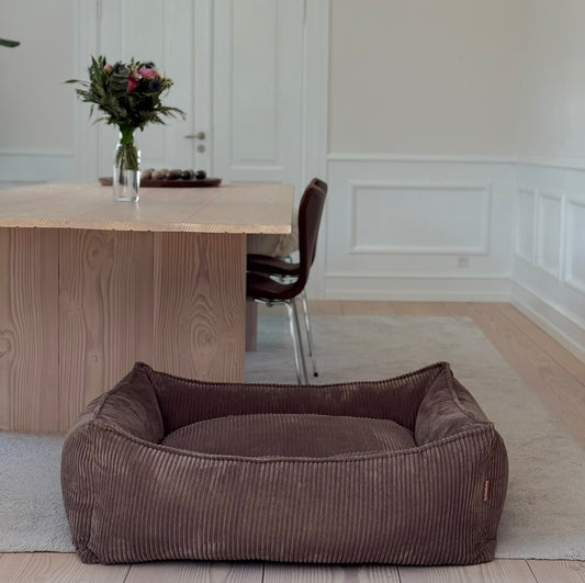 Carl hundekurven XL / mørk brun