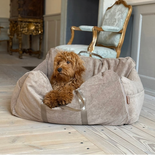 Bjørk bilsæde / dobbelt til 2 hunde / lys brun