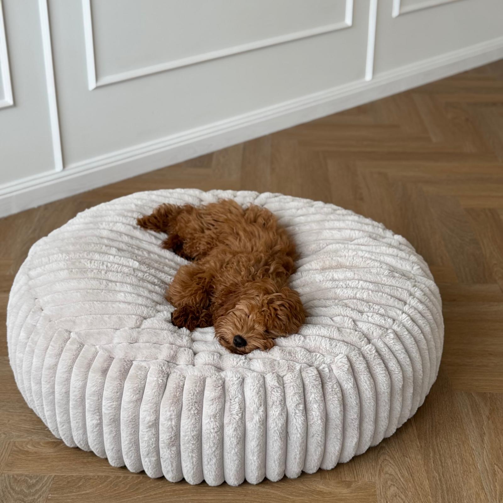 Maude hundekurven / beige