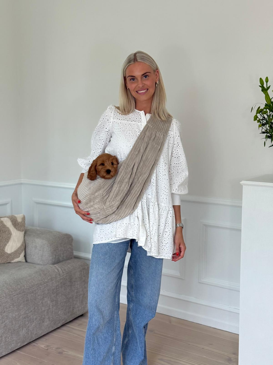 Julius fløjl slyngen / Beige